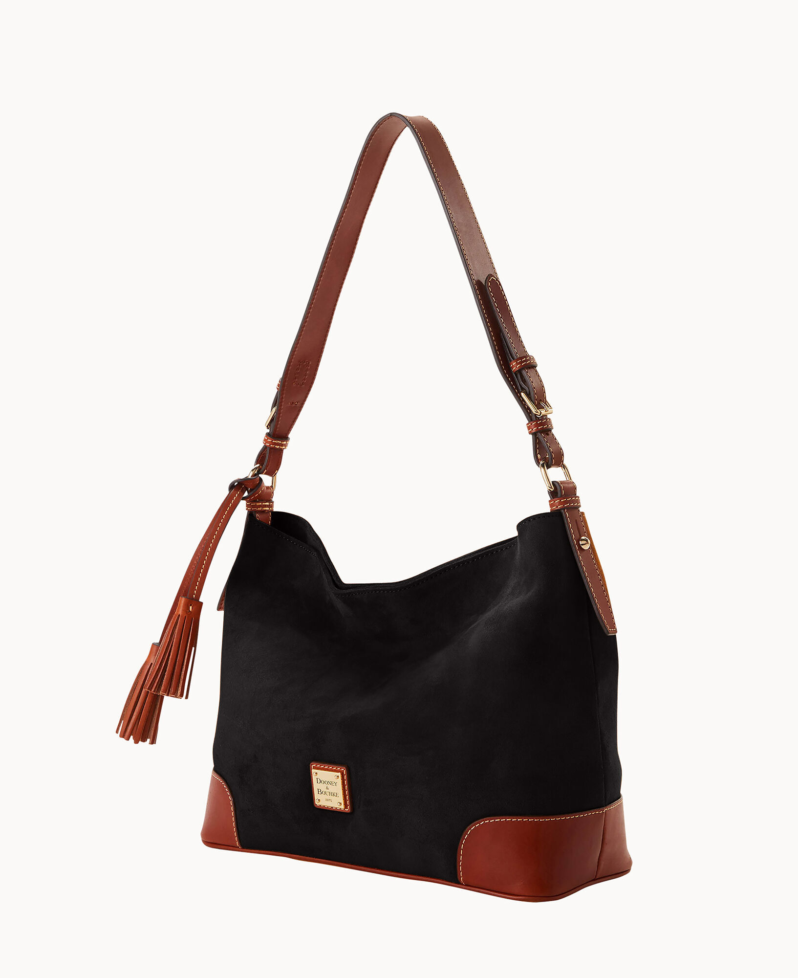 Dooney & Bourke Large Suede Sac Shoulder Bag