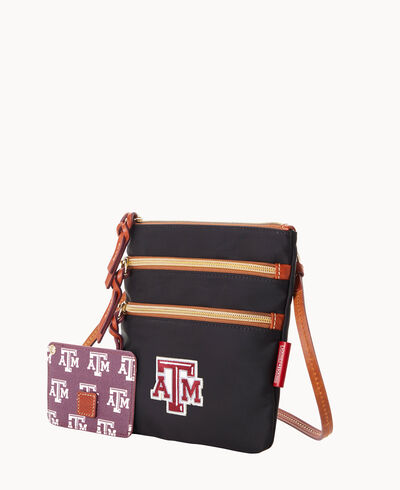 Collegiate Texas Achr(38)M N S Triple Zip w ID holder