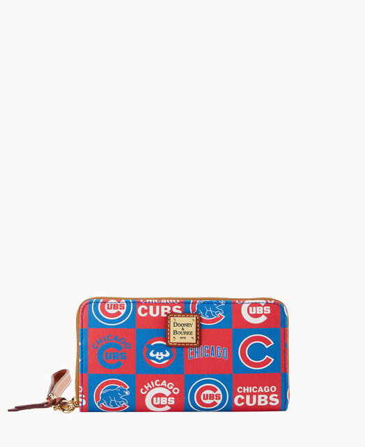 MLB Cubs Large Zip Around Wristlet