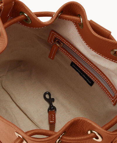 Lucca Leather Crossbody Drawstring