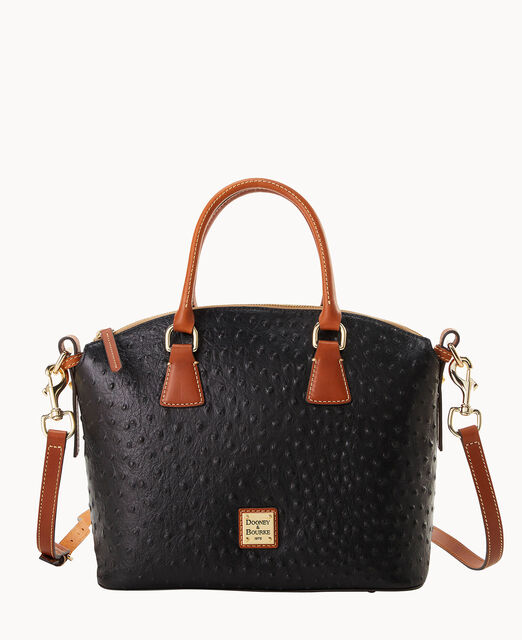 Ostrich Domed Satchel