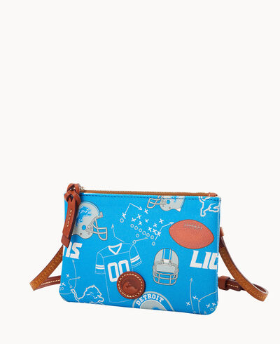 NFL Lions Top Zip Crossbody