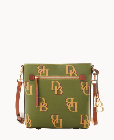 Monogram Zip Crossbody