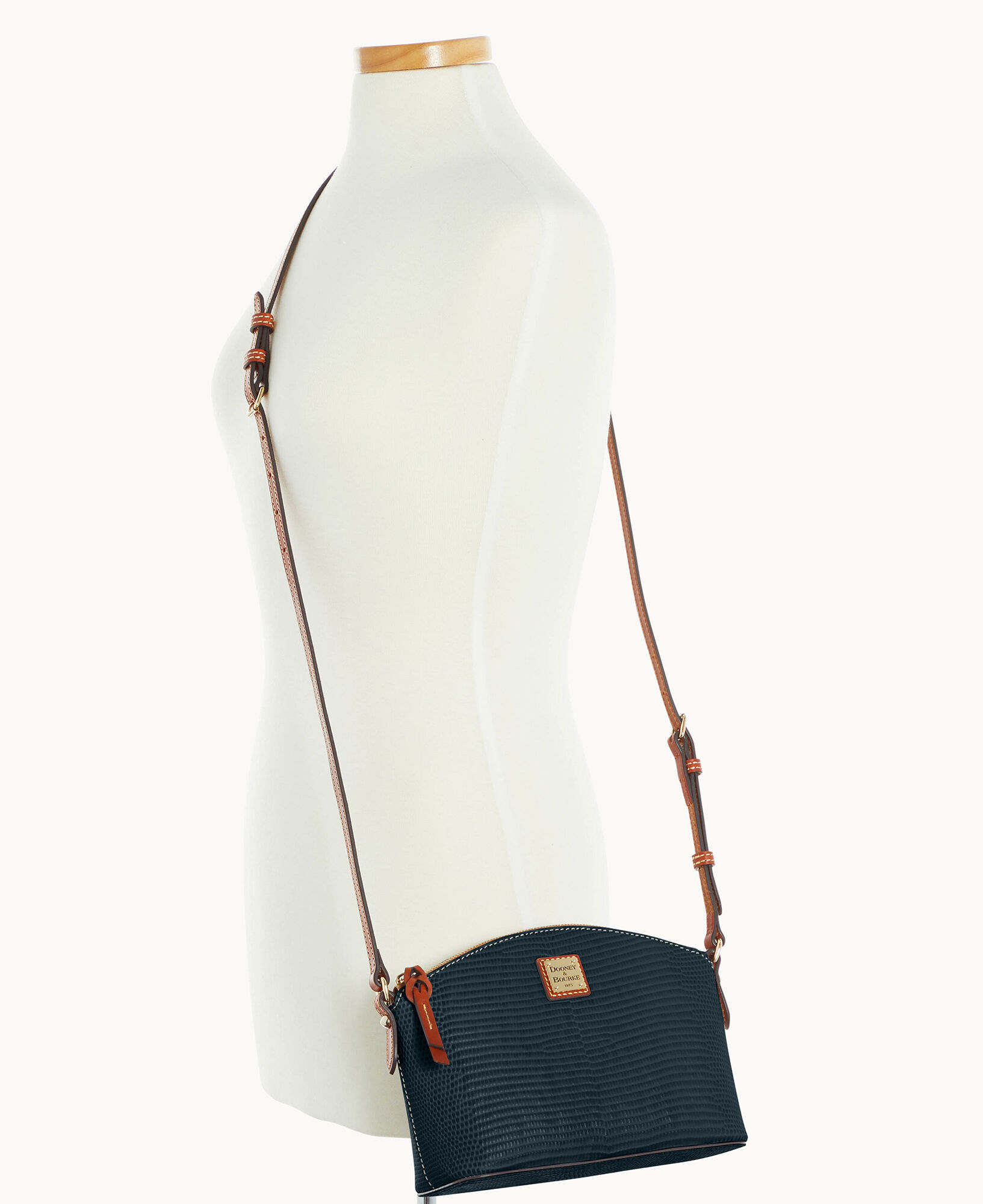 Embossed Lizard Suki Crossbody