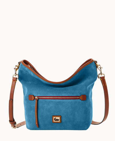 Camden Suede Small Hobo Crossbody