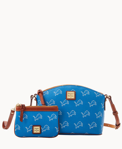 NFL Lions Suki Crossbody Med Wristlet