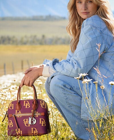 Monogram Domed Satchel