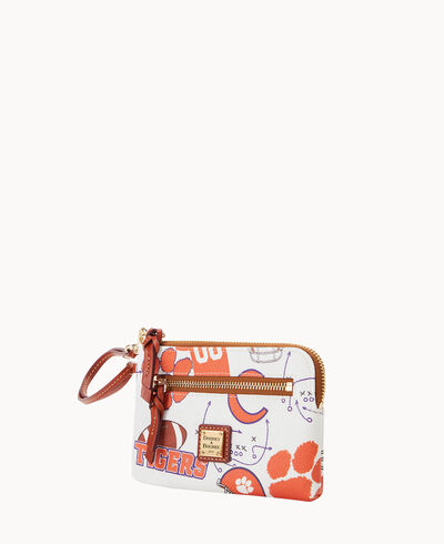 Collegiate Clemson University Zip Around Wristlet