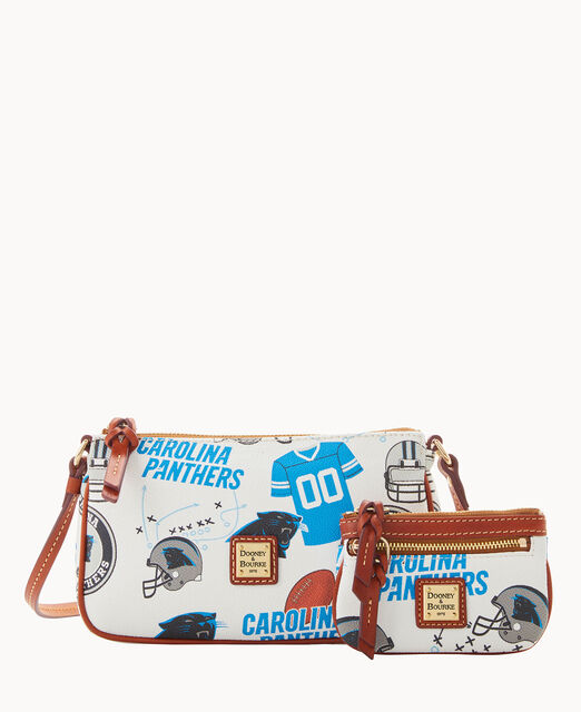 Dooney & Bourke Carolina Panthers Saffiano Triple Zip Crossbody - Macy's