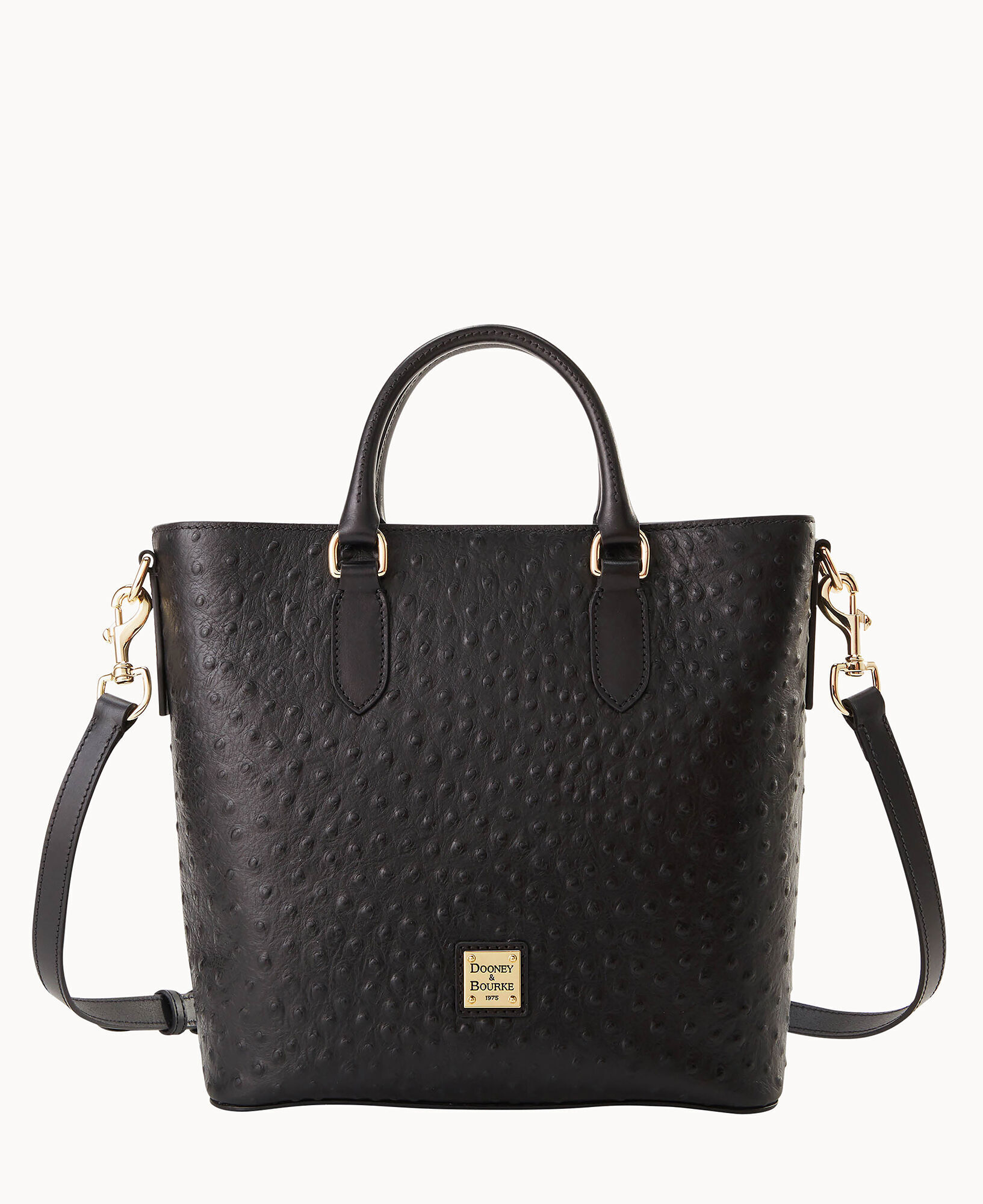 Dooney Bourke Ostrich Zip Satchel