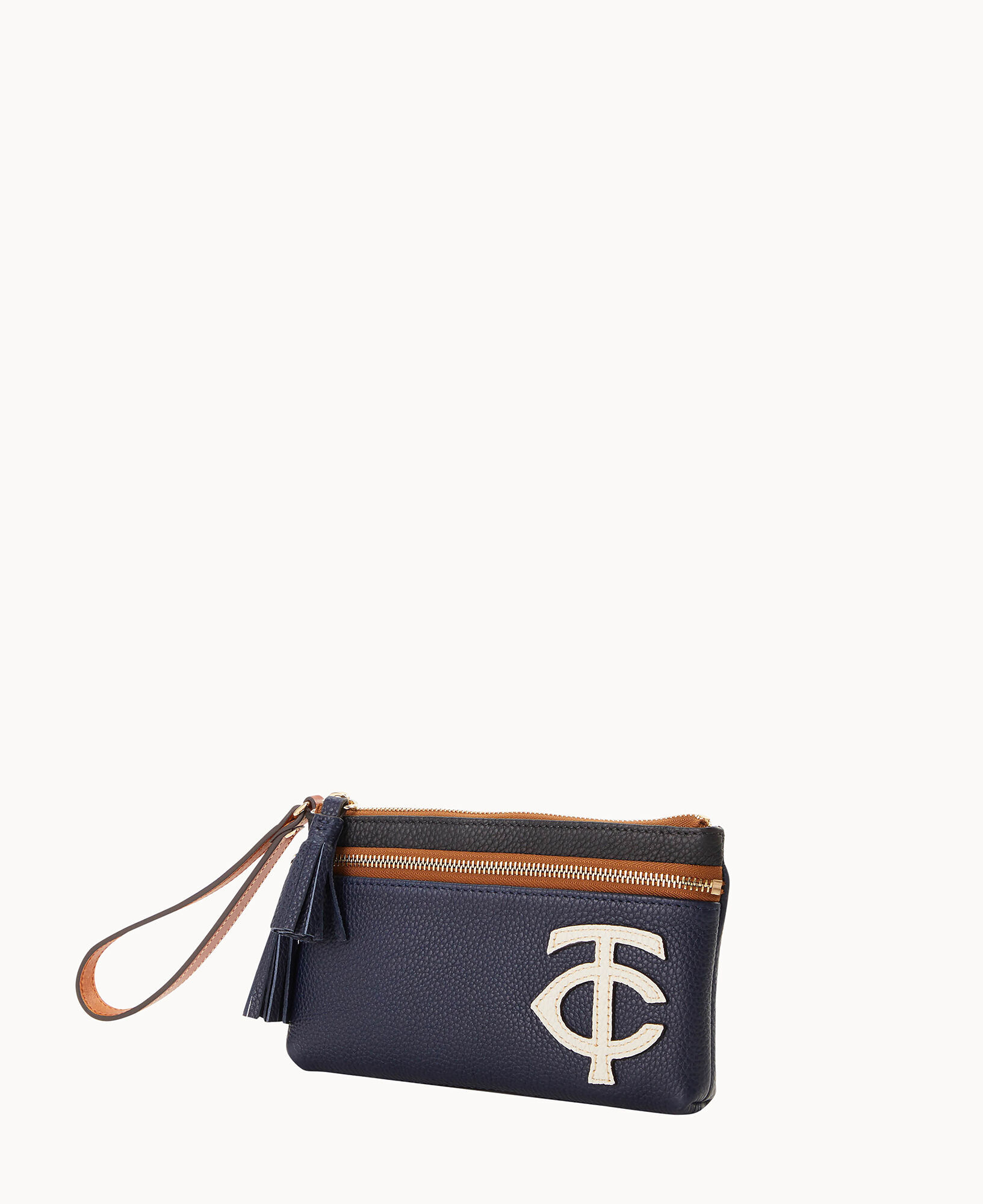 Dooney Bourke MLB Twins Double Zip Wristlet