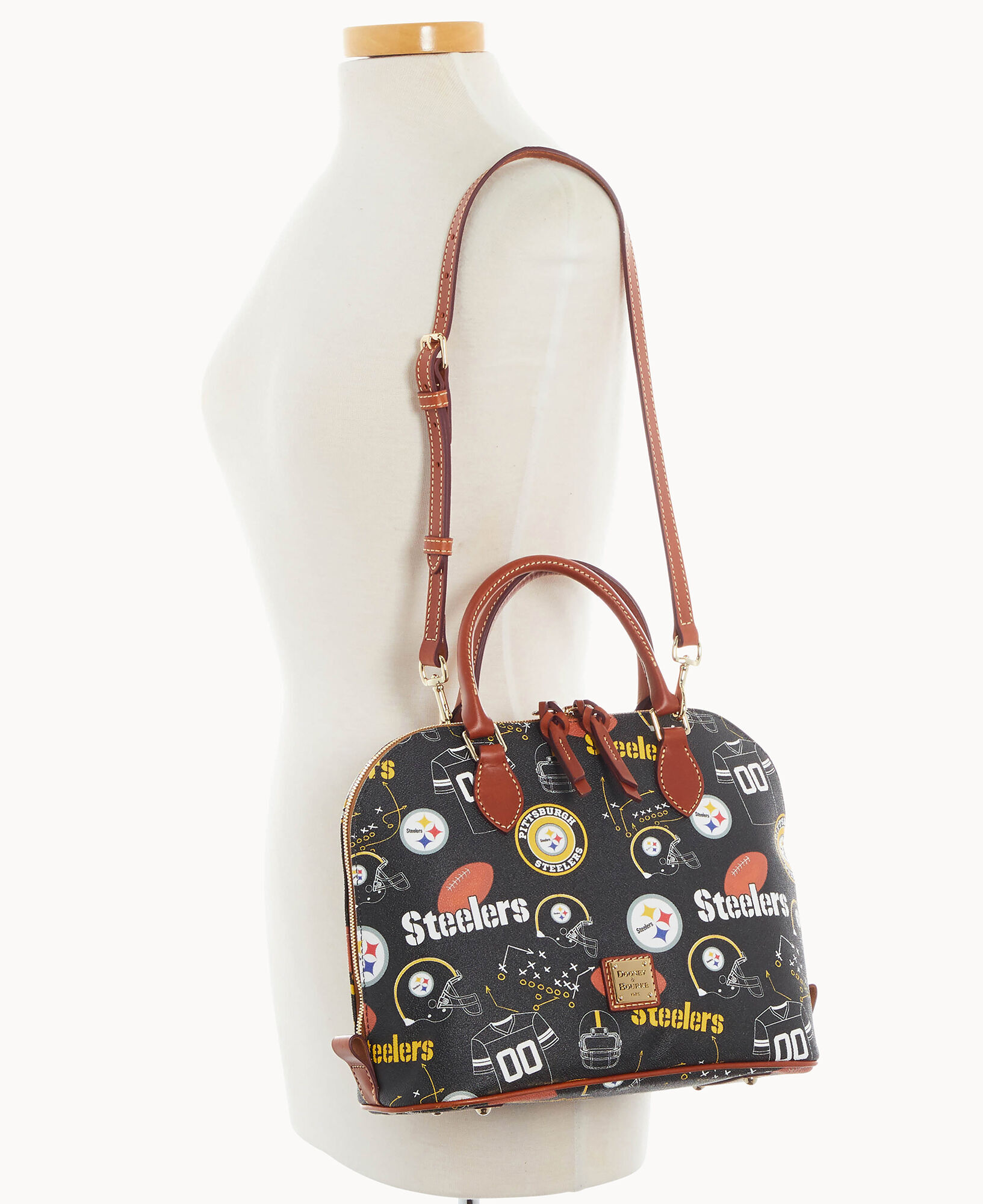 Dooney Bourke NFL Steelers Zip Zip Satchel
