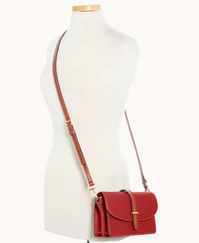 Pebble Grain Small Flap Crossbody