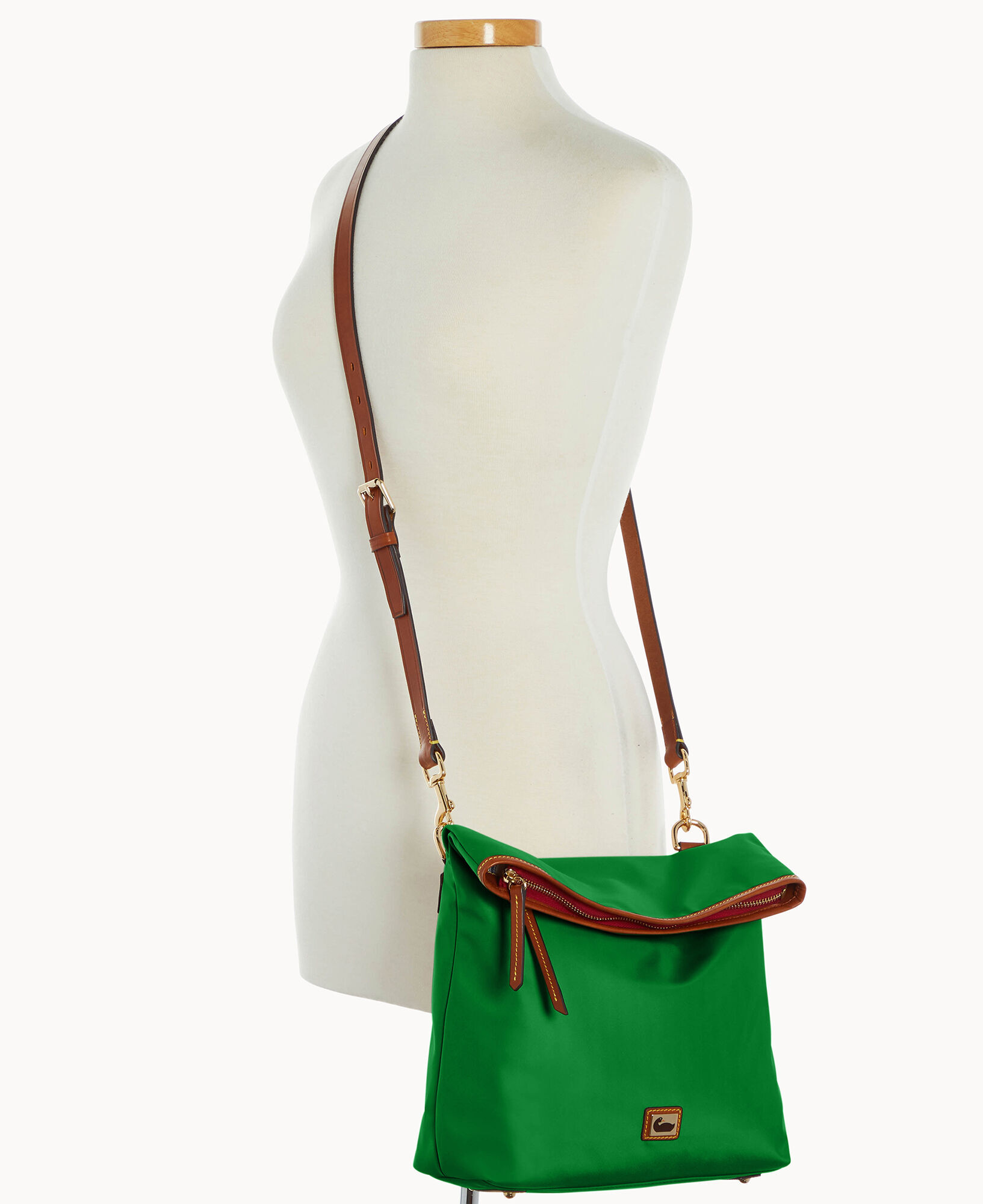 Wayfarer flapover crossbody top