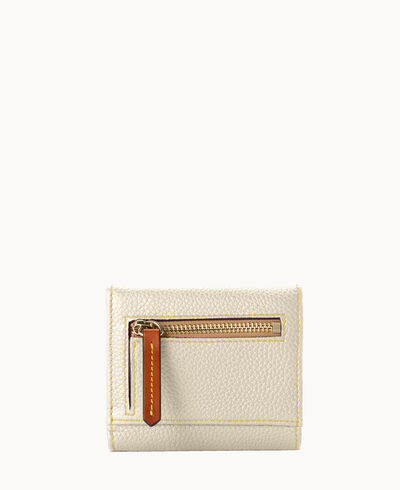 Pebble Grain Small Flap Credit Card Wallet