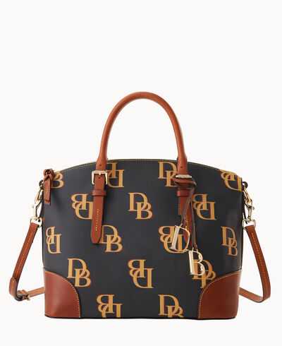 Monogram Domed Satchel
