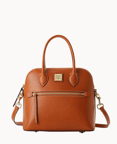 Saffiano Domed Satchel