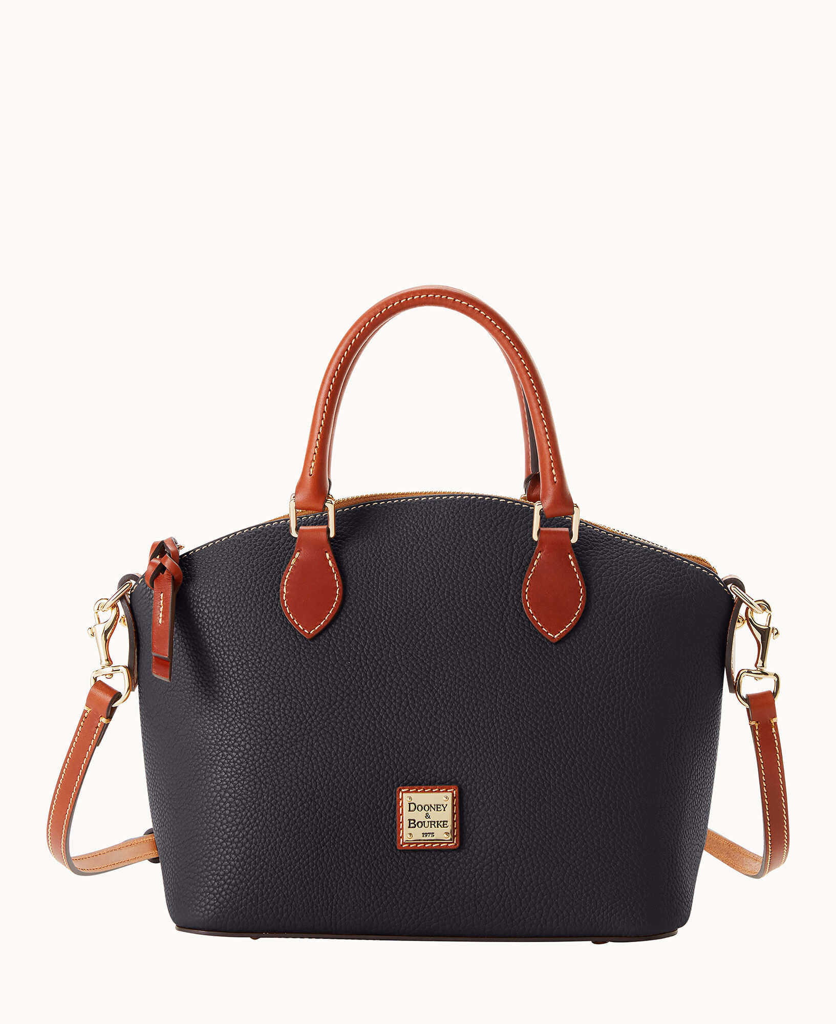 Dooney Bourke Women s Pebble Grain Geena Satchel Bag in Black