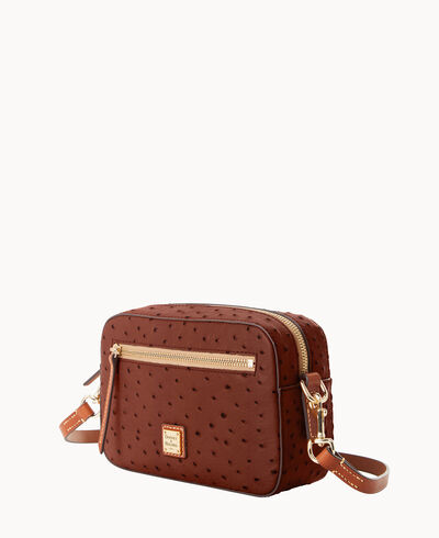 Ostrich Camera Zip Crossbody