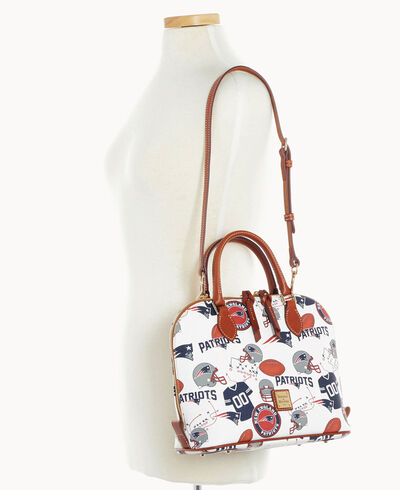 NFL Patriots Zip Zip Satchel