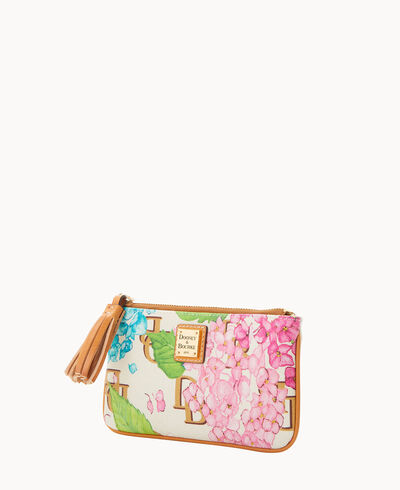 Hydrangea Monogram Small Carrington Wristlet