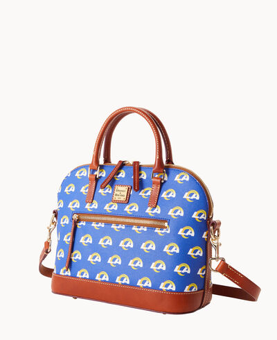 NFL Rams Domed Zip Satchel