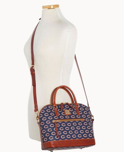 NFL Bears Domed Zip Satchel