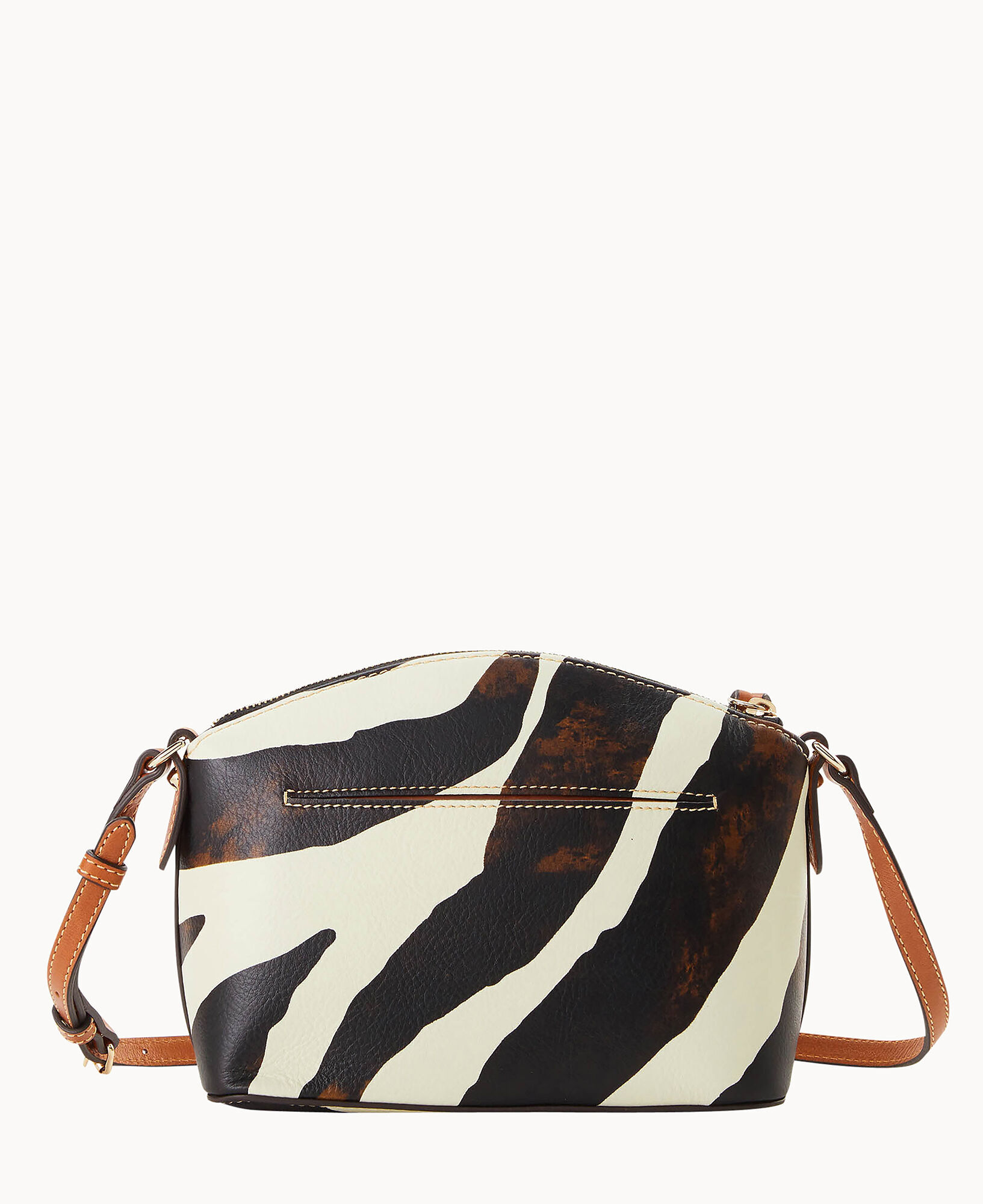 Dooney & Bourke Zebra Printed Domed Satchel Bag