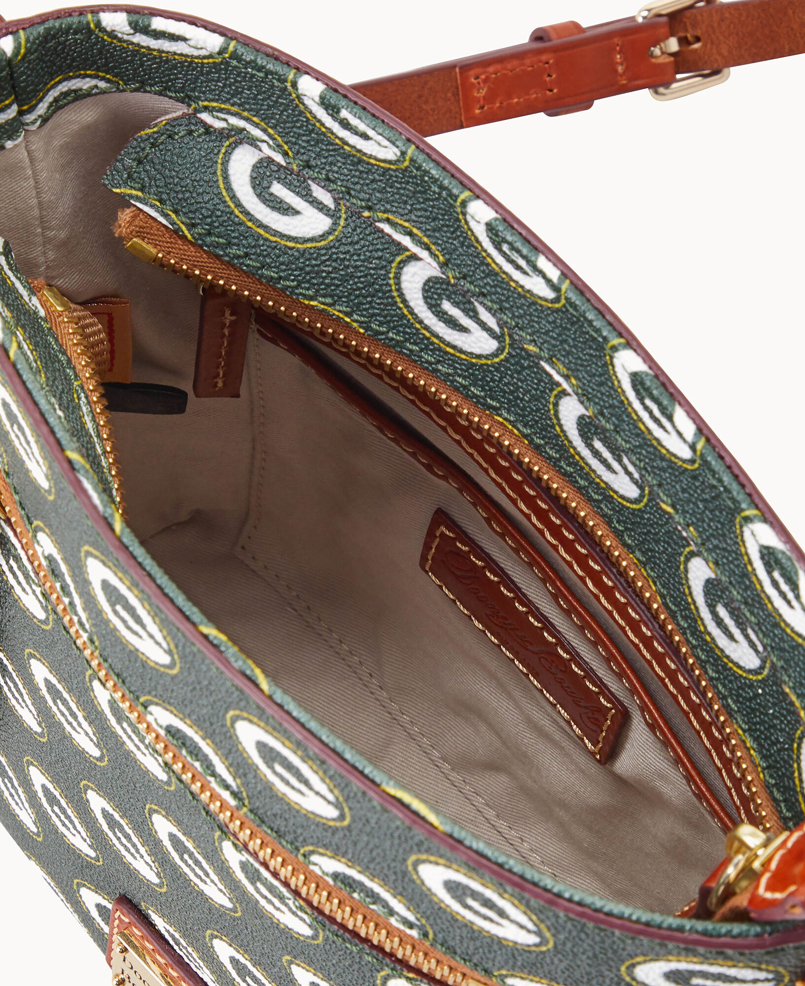 Dooney Bourke NFL Packers Small Zip Crossbody