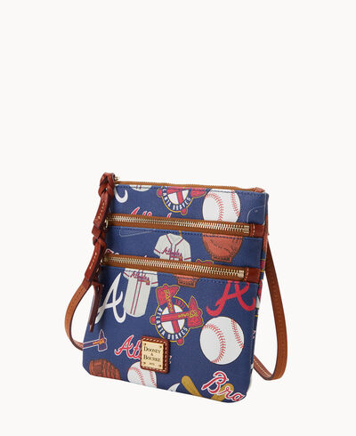 MLB Braves N S Triple Zip Crossbody