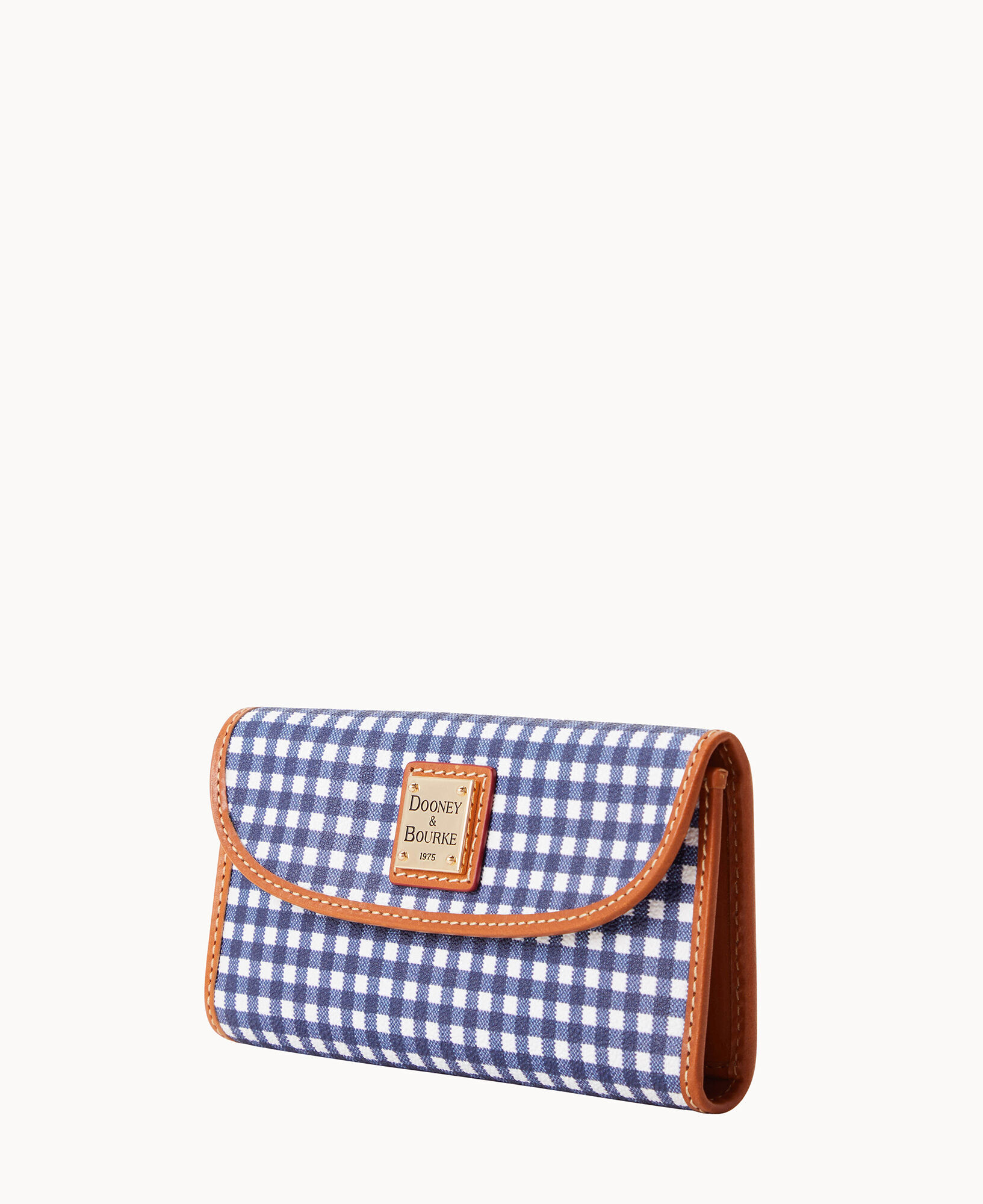 Gingham Continental Clutch