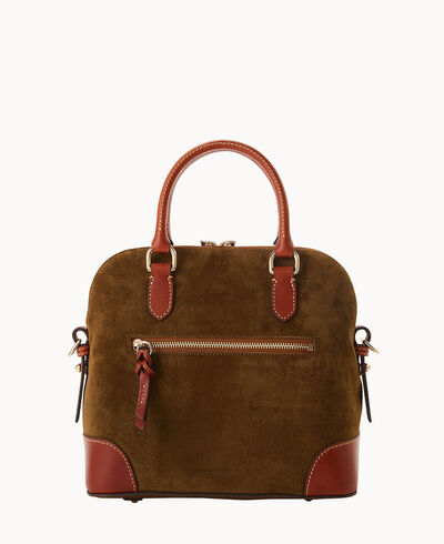 Suede Domed Satchel