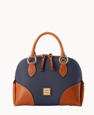 Pebble with Florentine Trim Domed Satchel