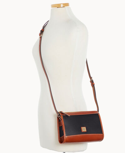 Pebble Grain Zip Crossbody