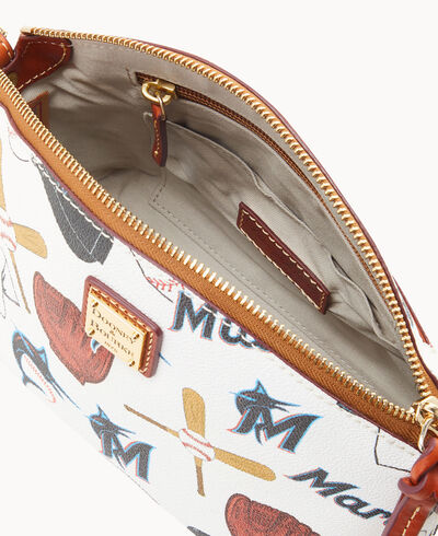 MLB Marlins Suki Crossbody Med Wristlet