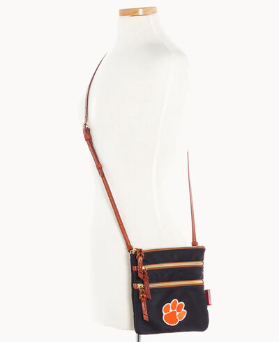 Collegiate Clemson University North South Triple Zip w ID Holder