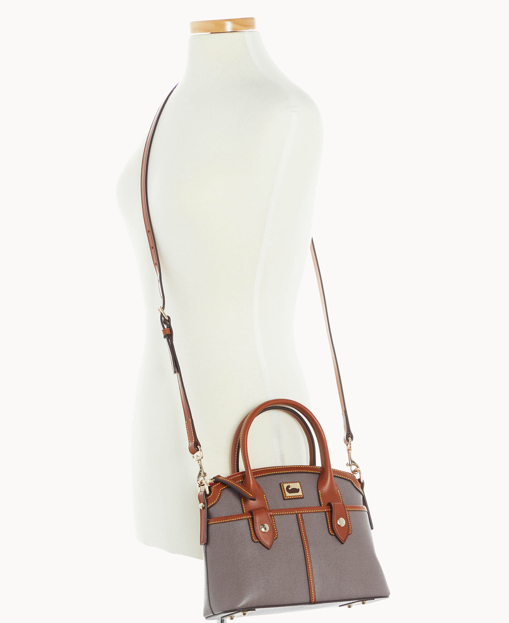 Dooney & bourke camden saffiano store domed satchel