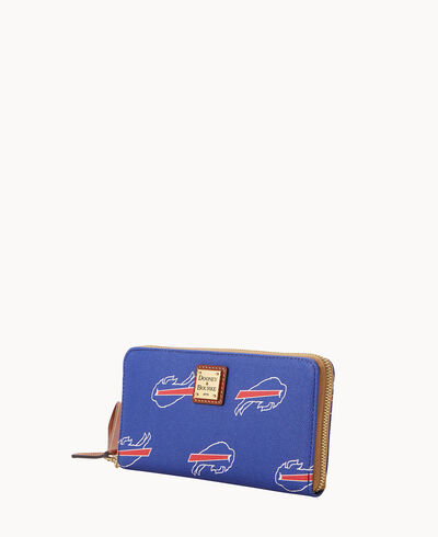 NFL Bills Large Zip Around Wristlet