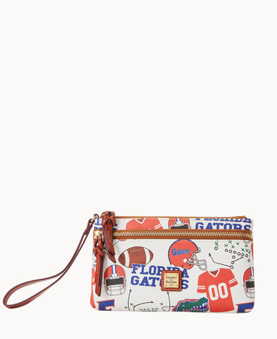 Collegiate University of Florida Double Zip Wristlet