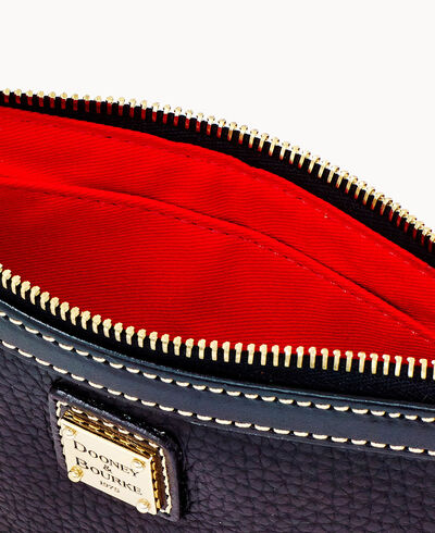Pebble Grain Large Slim Wristlet
