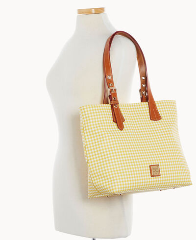 Gingham Emily Tote