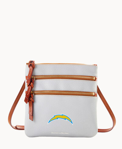 NFL Chargers Triple Zip Crossbody