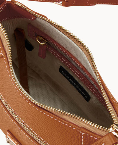 Lucca Leather Front Zip Crossbody