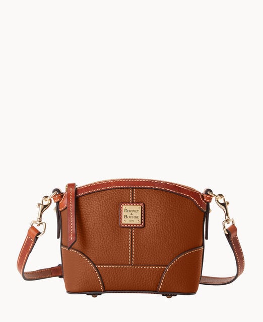 Pebble Grain Mini Domed Crossbody