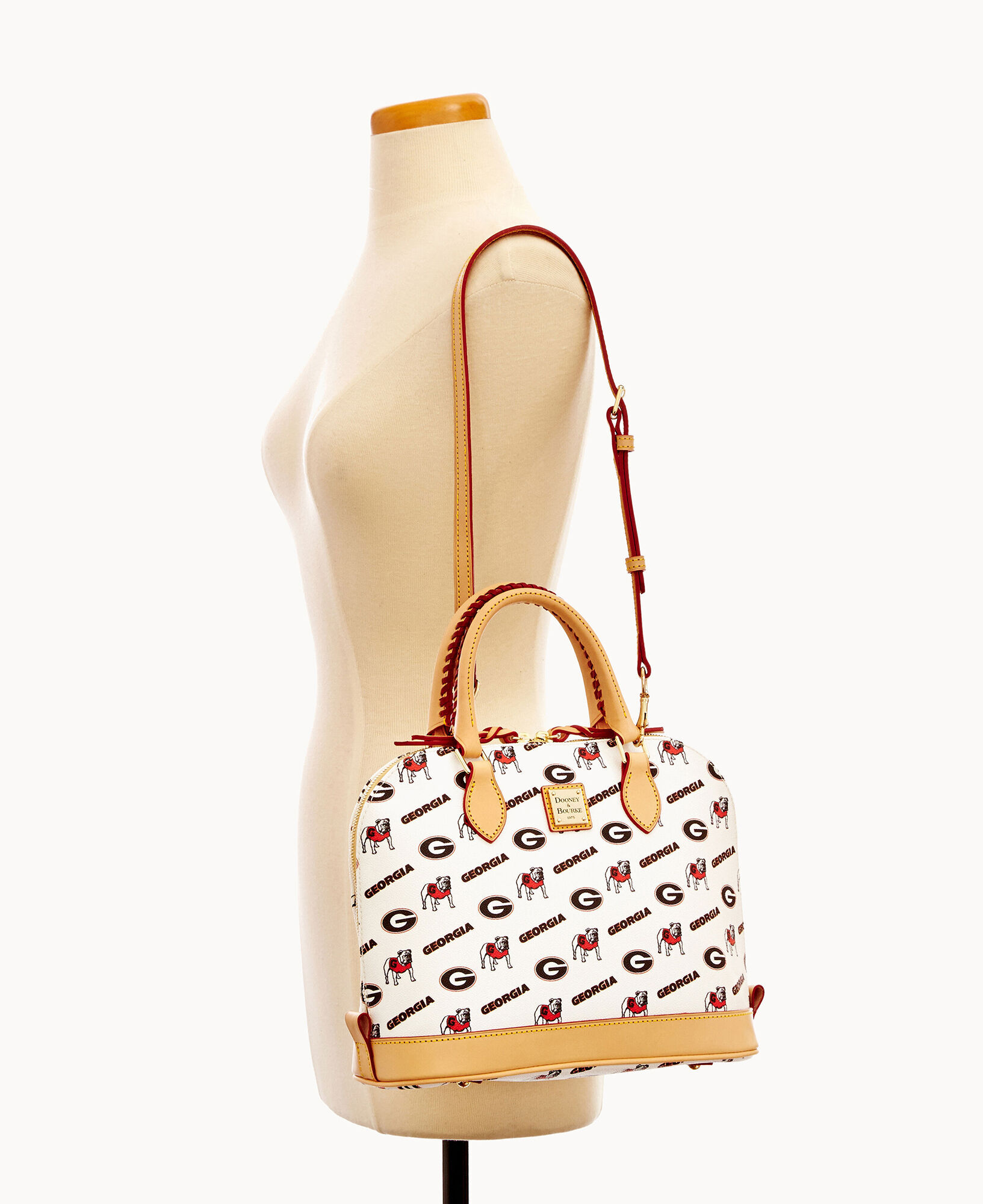 Dooney Bourke Collegiate University of Georgia Zip Zip Satchel