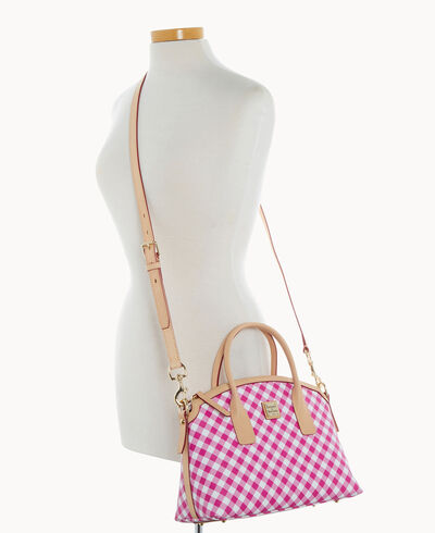Gingham II Domed Satchel