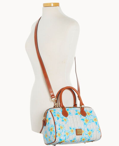 Plumeria Barrel Satchel