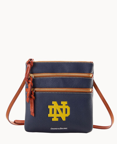 Collegiate Notre Dame Triple Zip Crossbody
