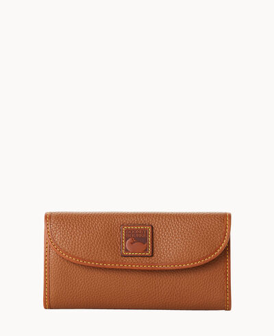 Pebble Grain Continental Clutch