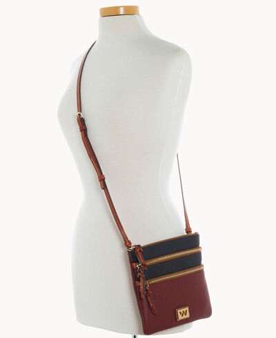NFL Commanders Triple Zip Crossbody
